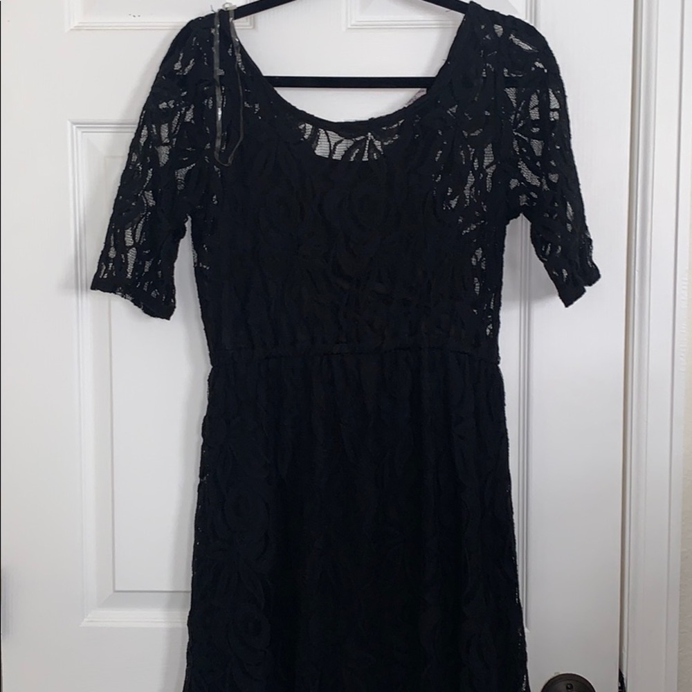 Women’s black lace dress